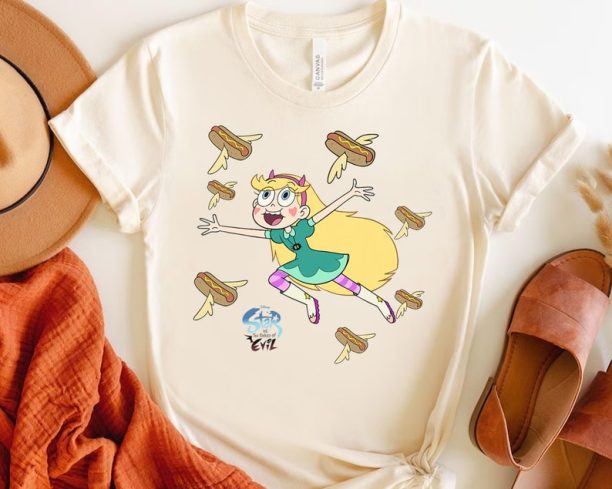 Disney Channel Star vs The Forces of Evil Hot Dog Shirt