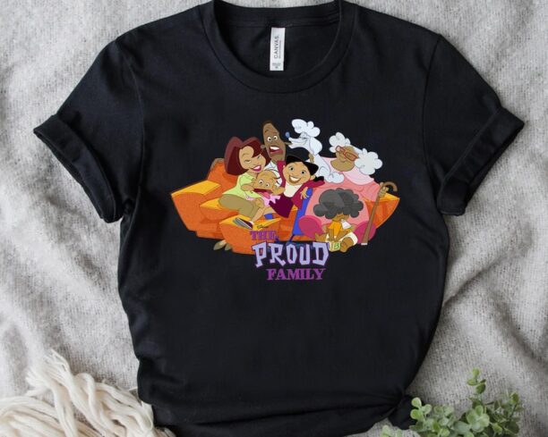 Disney Channel The Proud Family Characters T-shirt, Penny Proud Oscar Proud Tee