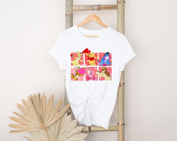 Retro Disney Winnie the Pooh Valentines Shirt,Winnie the Pooh Valentines Shirt, Pooh Bear Valentine Shirt