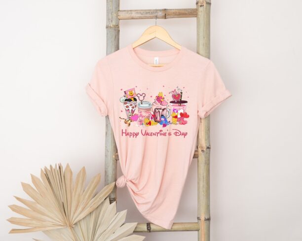 Winnie the Pooh Valentine Latte Shirt,Winnie the Pooh Valentine Coffee Shirt, Pooh Bear Valentine Shirt