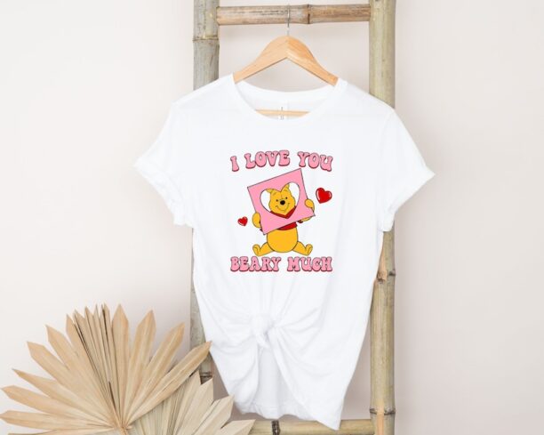 Disney Winnie the Pooh Cute Valentines Shirt,Winnie the Pooh Valentines Shirt, Pooh Bear Valentine Shirt