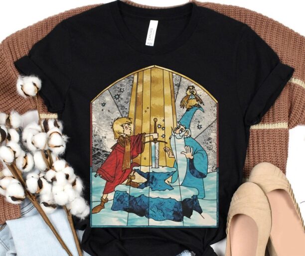 Retro Arthur And Merlin Shirt / The Sword In The Stone Tee / Walt Disney World T-shirt / Disneyland Family Trip / Funny