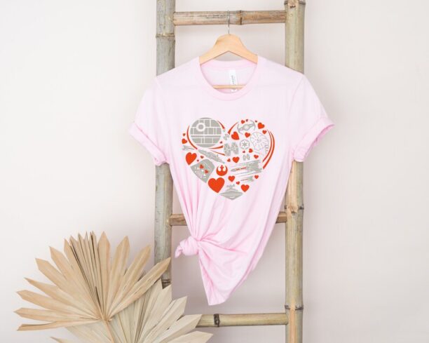 Star Wars Heart shirt, Star Wars Valentines Day Shirt, Disneyland Shirt, DisneyWorld Shirts, Star Wars Shirt