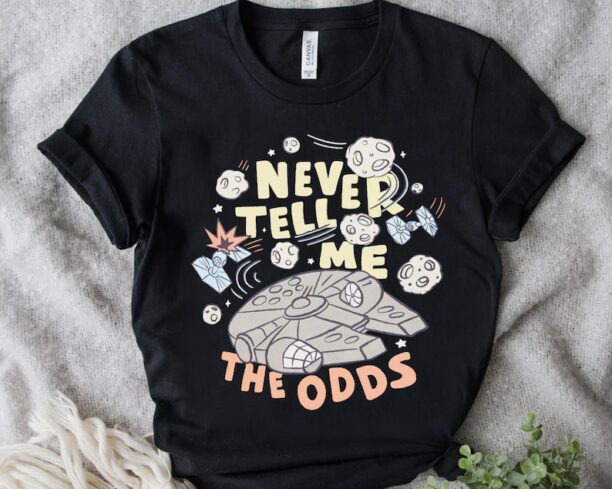 Funny Star Wars Millennium Falcon Never Tell Me the Odds Shirt