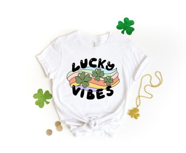 Lucky St Patrick Day Shirt,Happy Go Lucky Rainbow,Shamrock Shirt,St.Pattys Shirt,Irish Shirt,Shenanigans Drinking Shirt