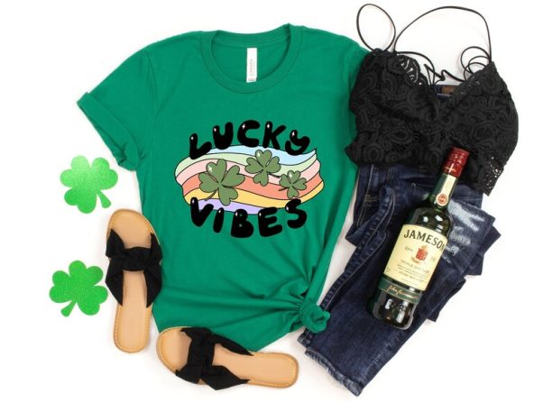 Lucky St Patrick Day Shirt,Happy Go Lucky Rainbow,Shamrock Shirt,St.Pattys Shirt,Irish Shirt,Shenanigans Drinking Shirt