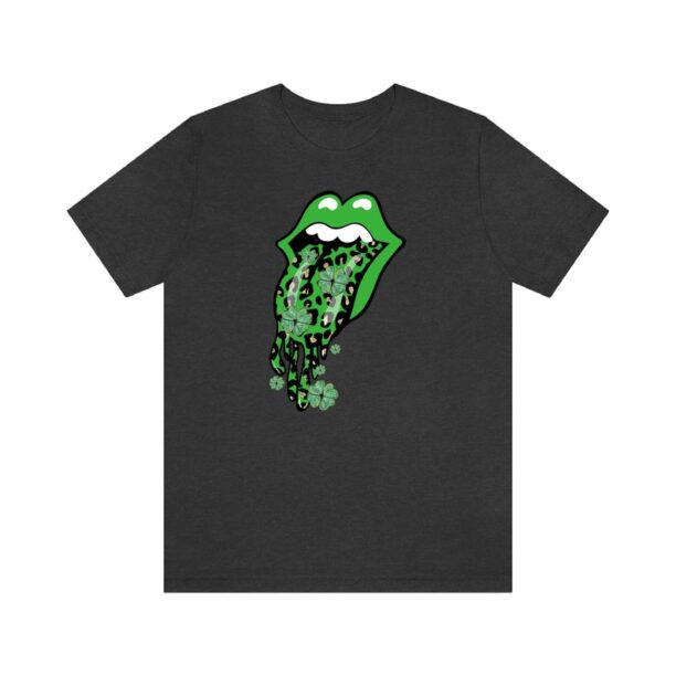 St Patrick's Day Dripping Lips Tshirt, Shamrock Lips Shirt, Cute Patrick Day Shirt, Lips Tongue Shirt