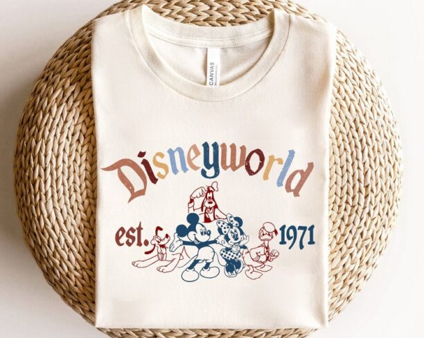 Disney Mickey Mouse And Friends Disneyland Vintage Est 1971 Shirt