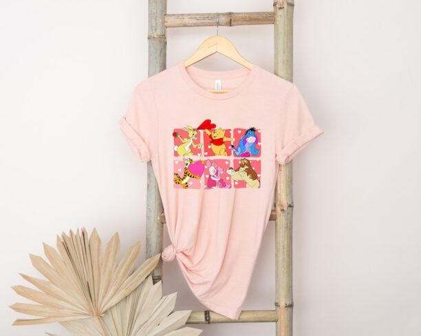 Retro Disney Winnie the Pooh Valentines Shirt,Winnie the Pooh Valentines Shirt, Pooh Bear Valentine Shirt