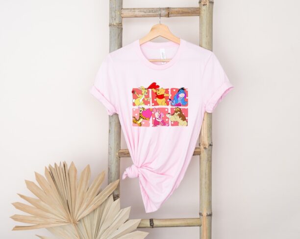 Retro Disney Winnie the Pooh Valentines Shirt,Winnie the Pooh Valentines Shirt, Pooh Bear Valentine Shirt