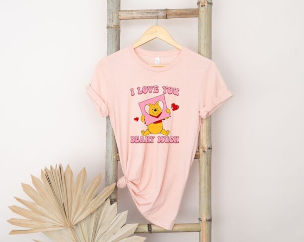 Disney Winnie the Pooh Cute Valentines Shirt,Winnie the Pooh Valentines Shirt, Pooh Bear Valentine Shirt