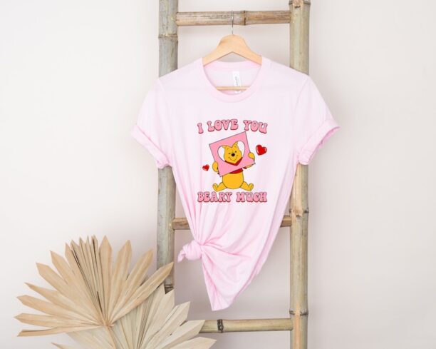 Disney Winnie the Pooh Cute Valentines Shirt,Winnie the Pooh Valentines Shirt, Pooh Bear Valentine Shirt