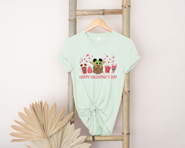 Baby Yoda Valentine Shirt, Yoda Valentines Day Shirt, Star war Valentine Shirt, Disney Valentines Shirt