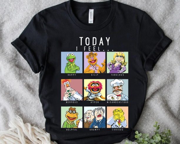 Cute Funny Disney The Muppets Characters Today I Fell Box Up Shirt