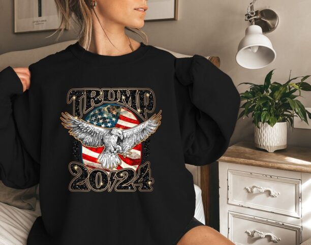 Trump 2024 MAGA Distressed Unisex Sweatshirt,MAGA Shirt,Donald Trump 2024, Republican Shirt, Republican Gift