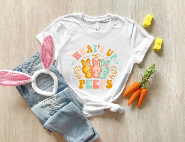 Whats up Peeps Shirt,Teacher Shirt,Easter Teacher Shirt, Teacher T-Shirt, Teacher Tee,Peeps T-Shirt, Easter Shirt