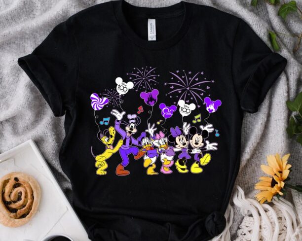 Mickey Mouse & Friends Balloon Custom Disney 100 Years Of Wonder Shirt