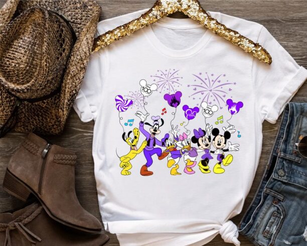 Mickey Mouse & Friends Balloon Custom Disney 100 Years Of Wonder Shirt