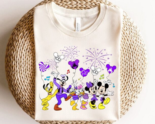 Mickey Mouse & Friends Balloon Custom Disney 100 Years Of Wonder Shirt