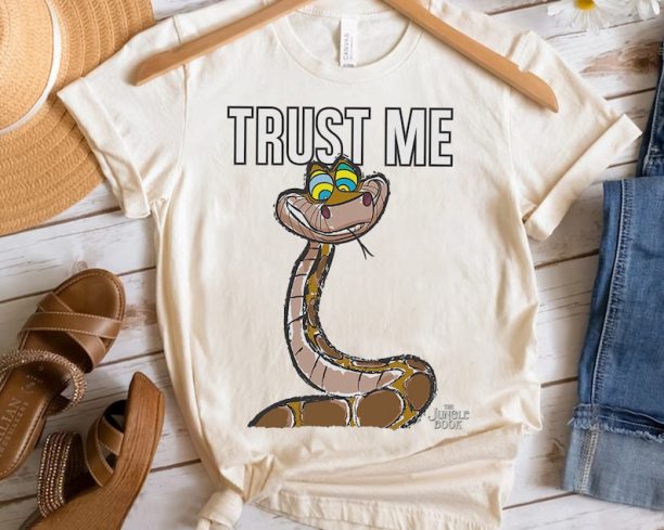 Disney The Jungle Book Kaa Trust Me Snake Poster Retro Shirt