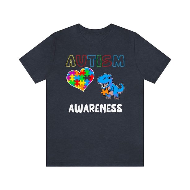 Autism Dinosaur Puzzle Shirt, Autism Awareness Shirt, Autism Teacher Shirt, Autism Mom Shirt, Autism Month Shirt