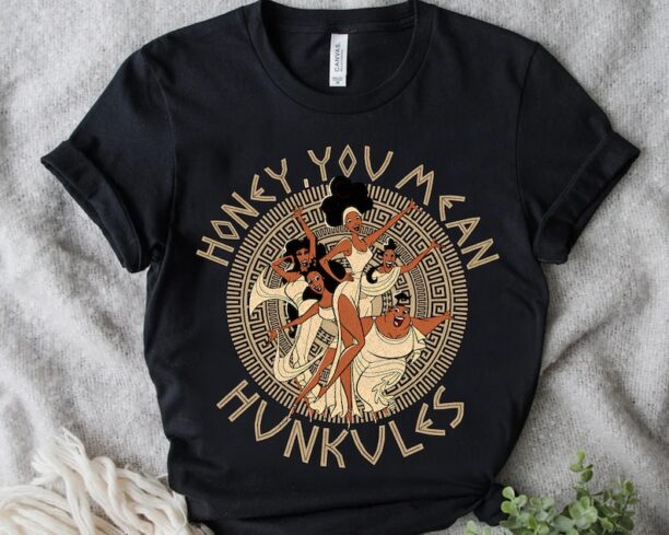 Disney Hercules Diva The Muses Honey You Mean Hunkules Retro 90s Shirt