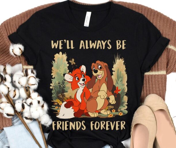 Copper And Todd Always Be Friends Forever Shirt / The Fox And The Hound T-shirt / Disney Best Friends Tee / Disneyland