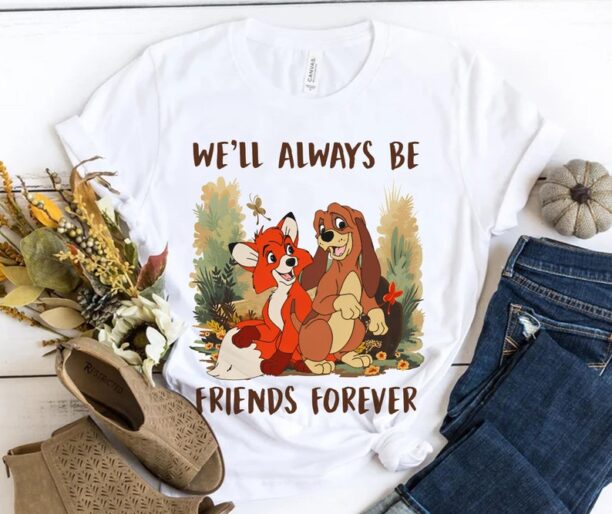 Copper And Todd Always Be Friends Forever Shirt / The Fox And The Hound T-shirt / Disney Best Friends Tee / Disneyland