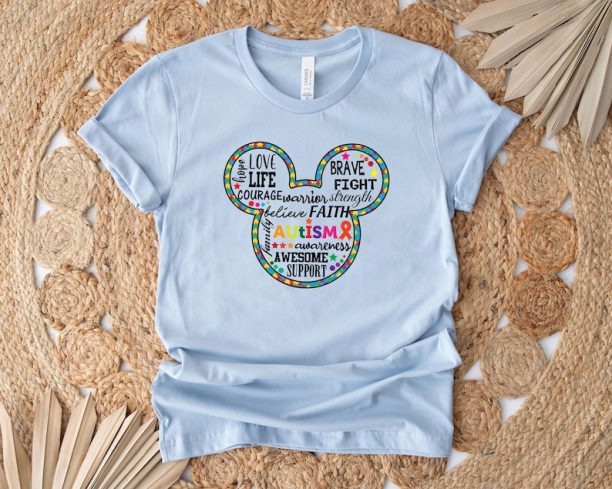 Mommy And Me Autism Disney Shirt,Autism Awareness Month,Autism Gift,Disney Autism Mom Shirt,Autism Awareness,Matching Te