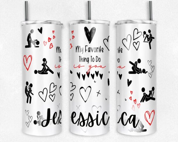 Personalized Sexy Valentine's Day Tumbler - The Perfect Gift for Your Lover