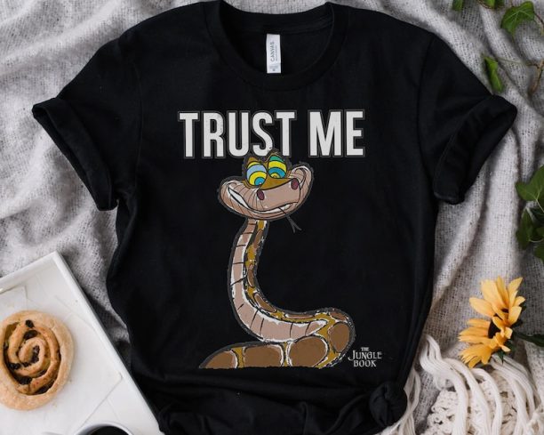 Disney The Jungle Book Kaa Trust Me Snake Poster Retro Shirt