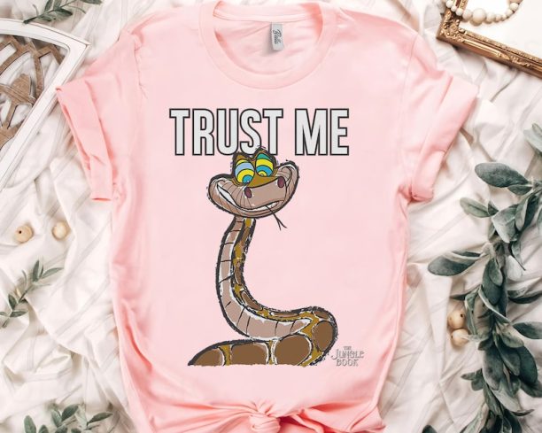 Disney The Jungle Book Kaa Trust Me Snake Poster Retro Shirt