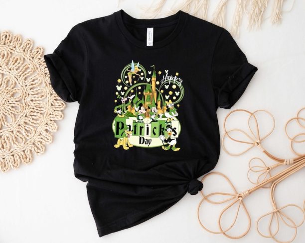 Happy Patricks Day T-Shirt, St Patricks Day T-Shirt, Disney Characters T-Shirt, St Patricks T-Shirt