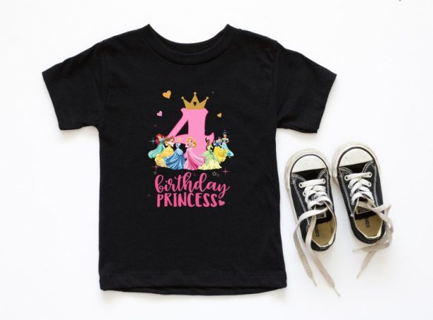 Disney princess birthday shirt, disney birthday shirt, girl birthday shirt, birthday shirt, disney shirt, 1st birthday