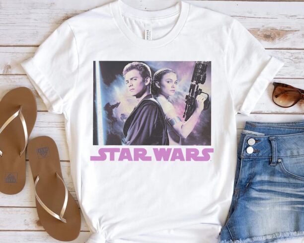 Star Wars Padme & Anakin Skywalker Portrait Retro 1977 Shirt