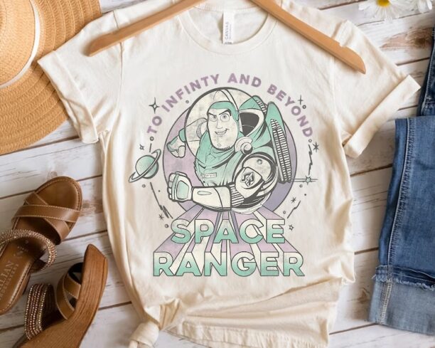 Retro Disney Pixar Toy Story Buzz Lightyear Space Ranger Portrait Shirt