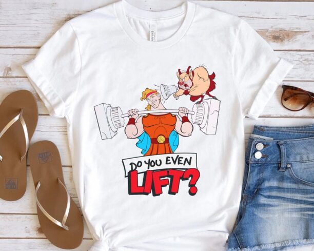 Disney Funny Hercules & Phil Do You Even Lift Retro Shirt