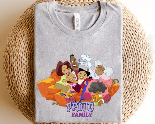 Disney Channel The Proud Family Characters T-shirt, Penny Proud Oscar Proud Tee