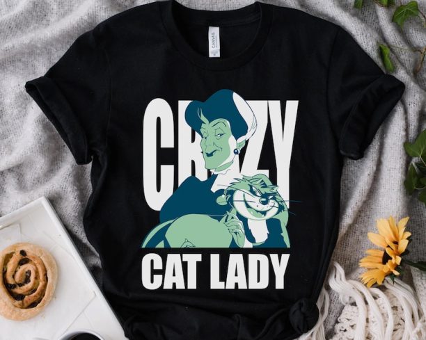 Disney Cinderella Lady Tremaine Lucifer Crazy Cat Lady Shirt, DIsneyland Vacation