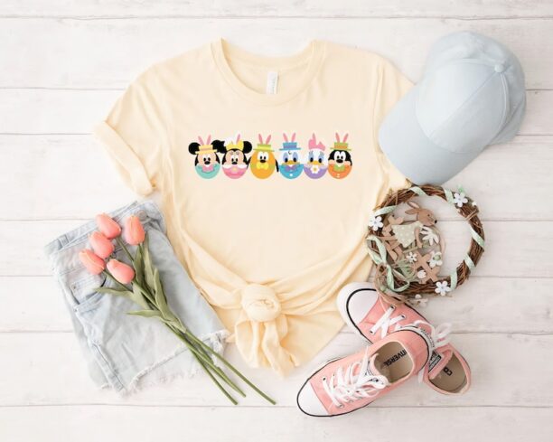 Disney Easter Egg Shirt, Disney Easter Day, Disney Characters Happy Easter Shirt, Disney Family Easter