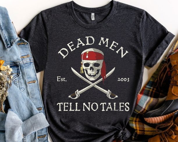 Retro Disney Pirates of the Caribbean Dead Men Tell No Tales Shirt, Magic Kingdom