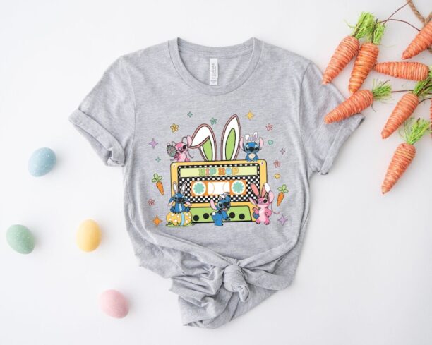 Stitch Easter Shirt, Lilo Stitch Easter Eggs Shirt, Disneyworld Easter Vacation Shirt, Easter Family Shirt