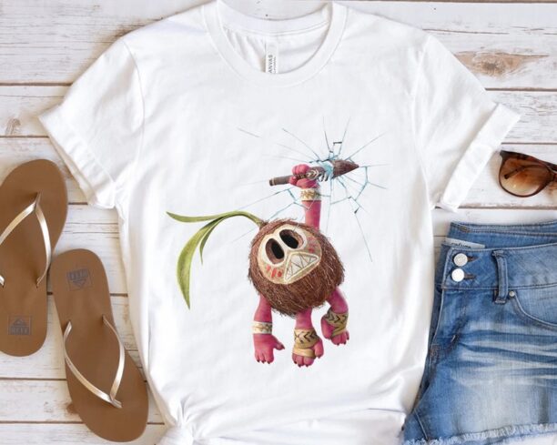 Funny Disney Moana Characters Kakamora Portrait T-shirt