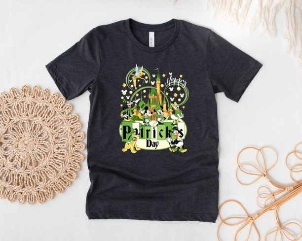 Happy Patricks Day T-Shirt, St Patricks Day T-Shirt, Disney Characters T-Shirt, St Patricks T-Shirt