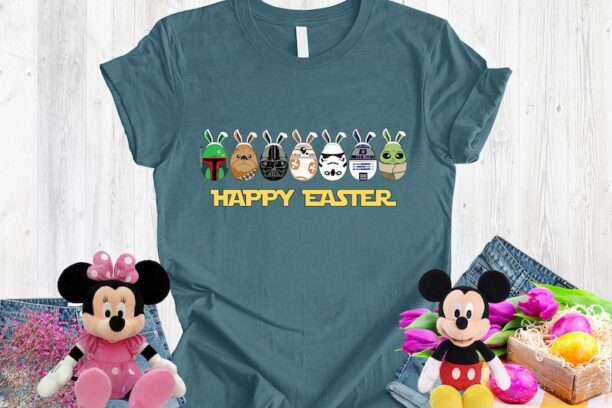 Star Wars Happy Easter, Easter Eggs Star Wars Shirt, Disney Star Wars Characters Happy Easter Eggs Shirt