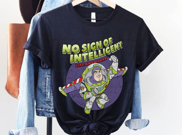 Retro Buzz Lightyear No Sign Of Intelligent Life Shirt / Toy Story Disney T-shirt / Magic Kingdom / Walt Disney World /