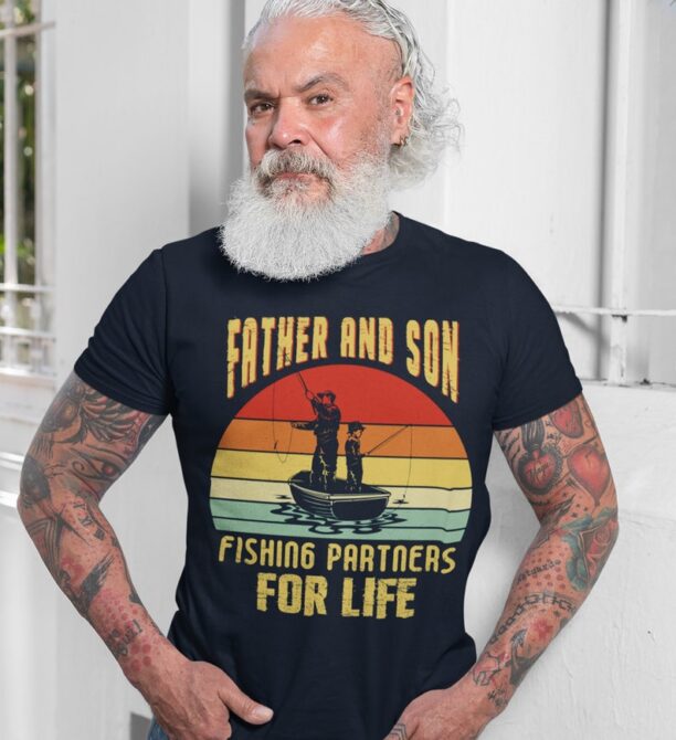 Fathers Day Shirt -Father and Son Fishing partners matching Shirts - Fishing shirt for Dad Tshirt - fisherman shirt for