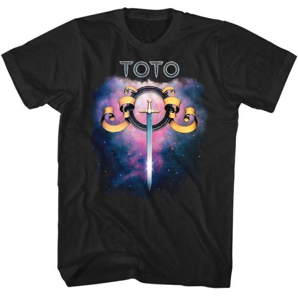 TOTO Debut Album Cover Men's T-Shirt Space Galaxy 80's Pop Music Group Graphic Tees