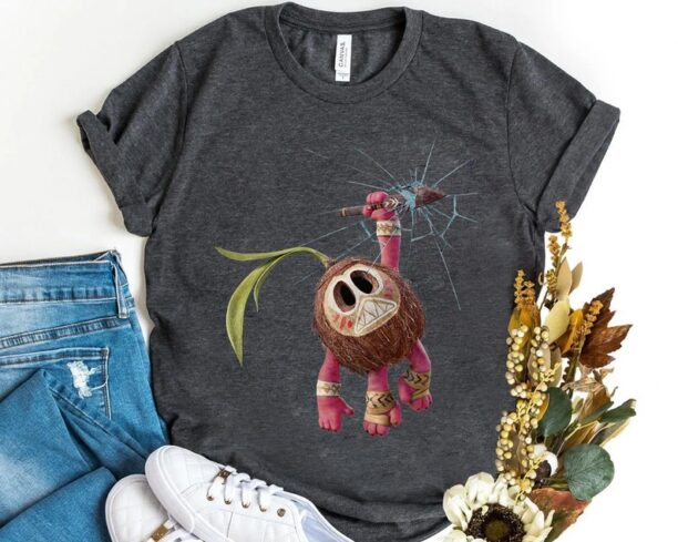 Funny Disney Moana Characters Kakamora Portrait T-shirt