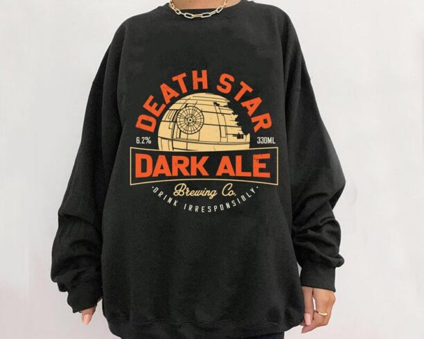 Retro Star Wars Death Star Pale Ale Brewing Co Shirt/ Star Wars Day 2023 T-shirt / May the 4th / Galaxy's Edge / Walt